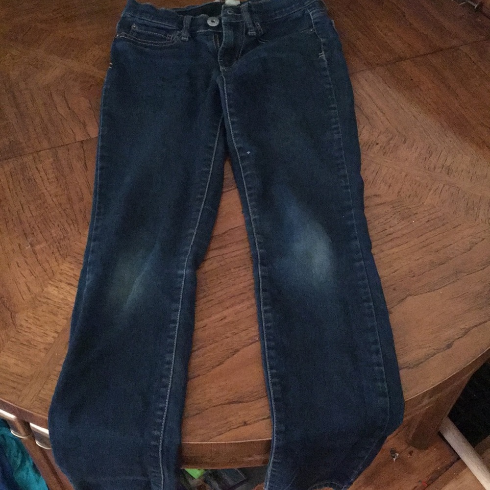 Dark blue jeans
